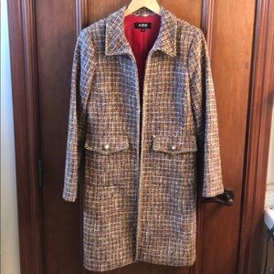 ABS Allen Schwartz long tweed jacket